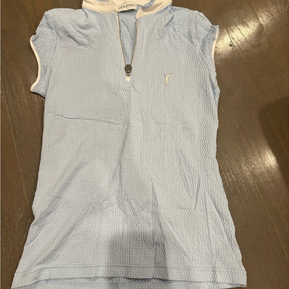 Light Blue Polo Shirt for Women